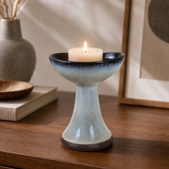 Peter Pots Pottery Other - Vintage 1960s Peter Pots Pottery Candleholder Seagull Blue MCM Rhode Island